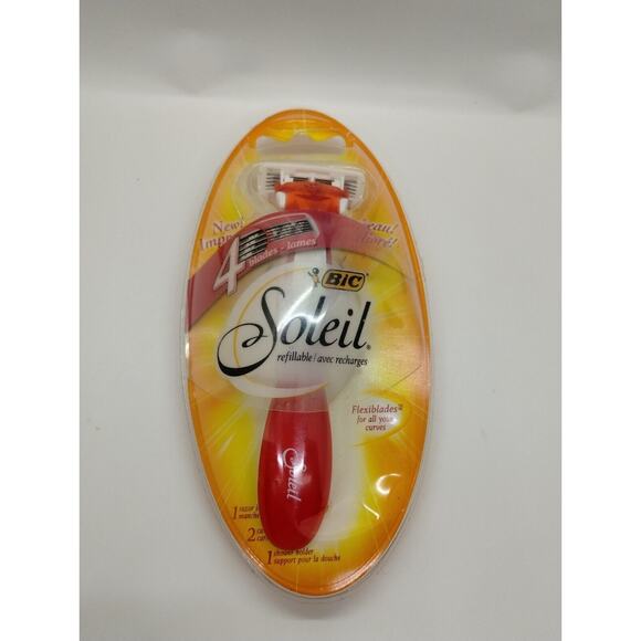 BIC- Soleil Refillable Razor, Cartridges (2) + Shower Holder (1) - Picture 1 of 2